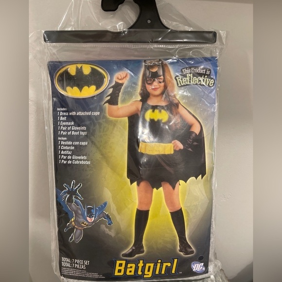 DC Comics Batgirl Costume Gotham Reflective 7 Piece Set Sz XL (14-16) - Picture 1 of 5